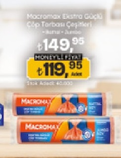 Macromax Ekstra Güçlü Çöp Torbası Çeşitleri