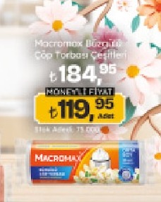 Macromax Büzgülü Çöp Torbası Çeşitleri
