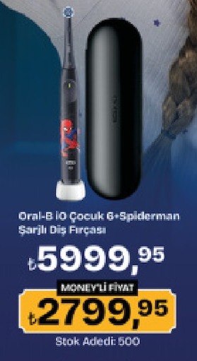 Oral-B İo Çocuk 6+Spiderman Şarjlı Diş Fırçası