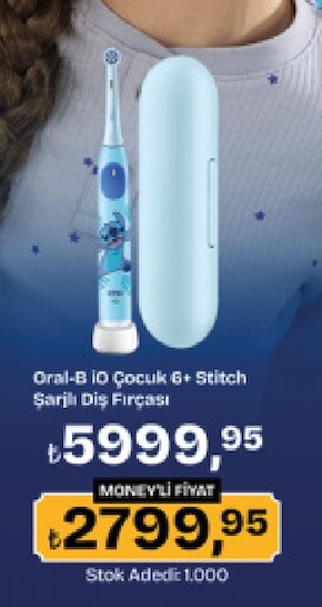 Oral-B İo Çocuk 6+ Stitch Şarjlı Diş Fırçası