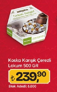 Koska Karışık Çerezli Lokum 500 Gr