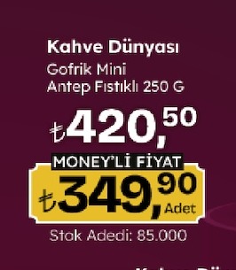 Kahve Dünyası Gofrik Mini Antep Fıstıklı 250 G