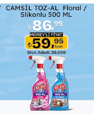 Camsil Toz-Al Floral Silikonlu 500 Ml