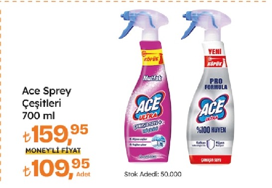 Ace Sprey Çeşitleri 700 Ml