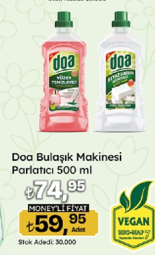 Doa Bulaşık Makinesi Parlatıcı 500 Ml