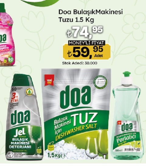 Doa Bulaşık Makinesi Tuzu 1.5 Kg