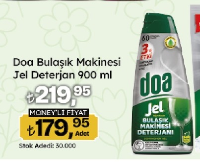 Doa Bulaşık Makinesi Jel Deterjan 900 Ml