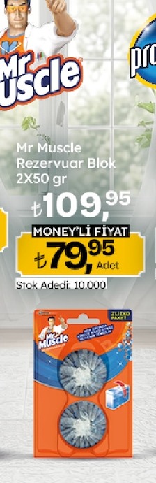 Mr Muscle Rezervuar Blok 2X50 Gr