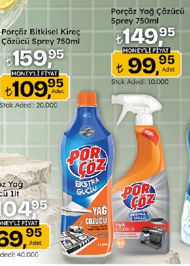 Porçöz Bitkisel Kireç Çözücü Sprey 750Ml