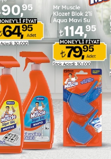 Mr Muscle Klozet Blok 2'Li Aqua Mavi Su