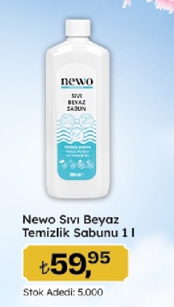 Newo Sıvı Beyaz Temizlik Sabunu 1 L