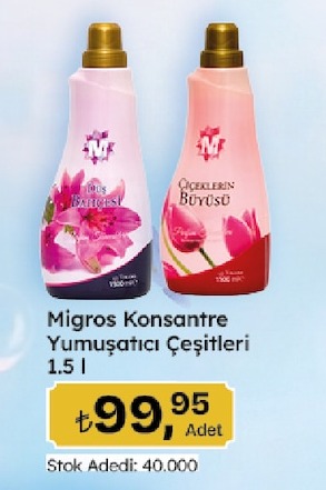 Migros Konsantre Yumuşatıcı Çeşitleri 1.5 L