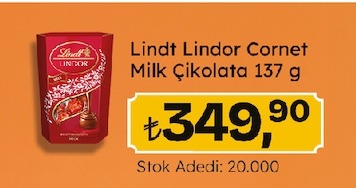 Lindt Lindor Cornet Milk Çikolata 137G