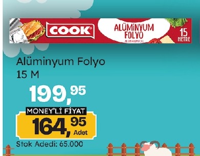 Cook Alüminyum Folyo 15 M