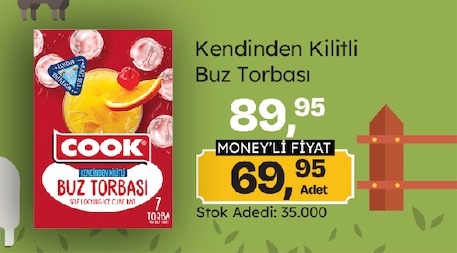 Cook Kendinden Kilitli Buz Torbası 7'Li