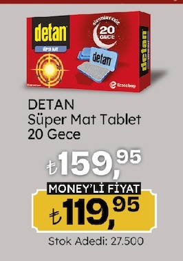 Detan Süper Mat Tablet 20 Gece