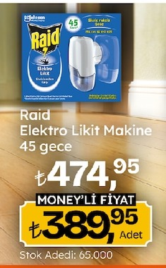 Raid Elektro Likit Makine 45 Gece