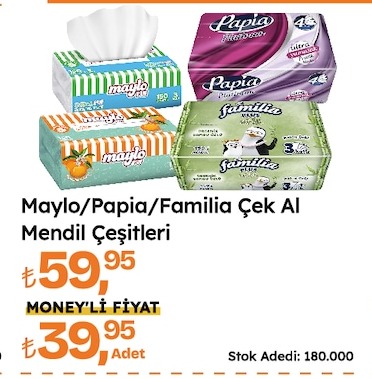 Maylo/Papia/Familia Çek Al Mendil Çeşitleri