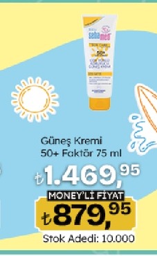 Sebamed Bebek Güneş Kremi 50+ Faktör 75Ml