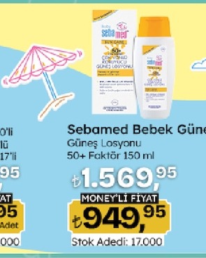 Sebamed Bebek Güneş Losyonu 50+ Faktör 150Ml