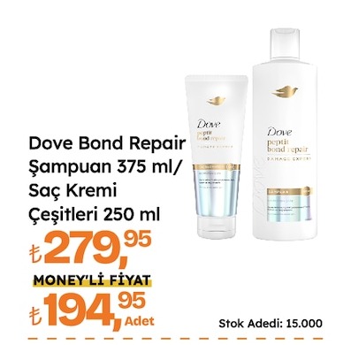 Dove Bond Repair Şampuan 375Ml / Saç Kremi Çeşitleri 250Ml