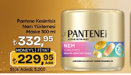 Pantene Kesintisiz Nem Yüklemesi Maske 300 Ml