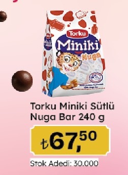 Torku Miniki Sütlü Nuga Bar 240 G