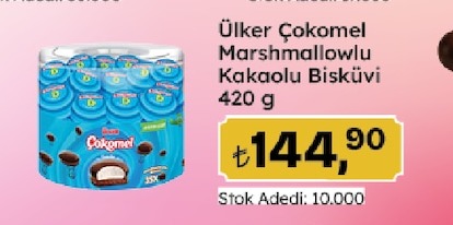 Ülker Çökomel Marshmallowlu Kakaolu Bisküvi 420 G
