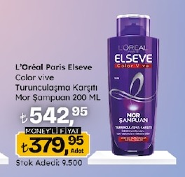 L'Oréal Paris Elseve Color Vive Turunculasma Karşıtı Mor Şampuan 200 Ml