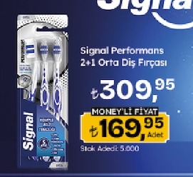 Signal Performans 2+1 Orta Diş Fırçası