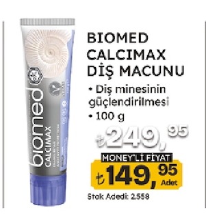 Biomed Calcimax Diş Macunu 100G