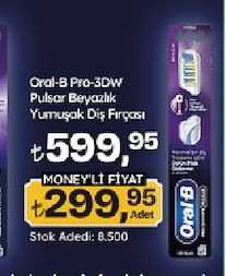 Oral-B Pro-3D White Pulsar Beyazlik Yumusak Dis Fircasi