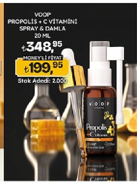 Voop Propolis + C Vitamini Spray & Damla 20Ml