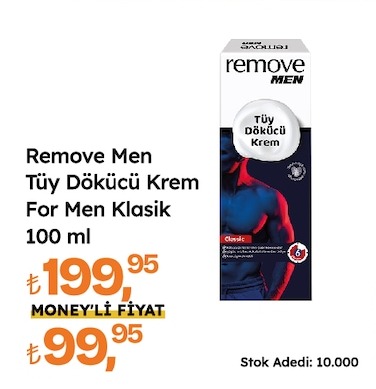 Remove Men Tüy Dökücü Krem For Men Klasik 100Ml