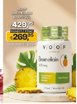 Voop Bromelain 30 Kapsül