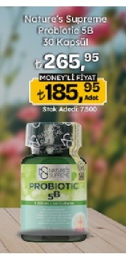 Nature'S Supreme Probiotic 5B 30 Kapsül