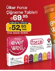 Ülker Force Çiğneme Tableti 60 Adet