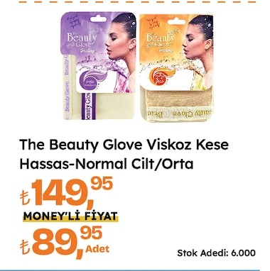 The Beauty Glove Visköz Kese Hassas-Normal Cilt/Orta