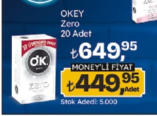 Okey Zero 20 Adet