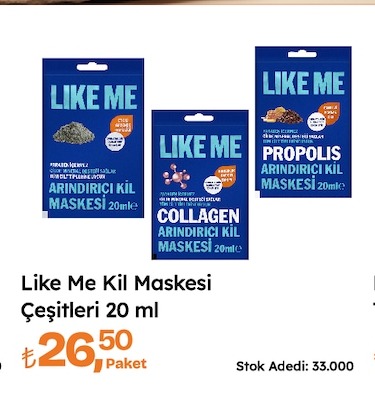 Like Me Kil Maskesi Çeşitleri 20Ml
