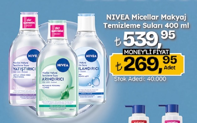 Nivea Micellar Makyaj Temizleme Suları 400 Ml
