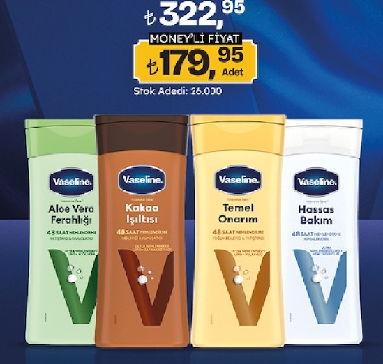 Vaseline Intensive Care Losyon Çeşitleri