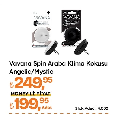 Vavana Spin Araba Klima Kokusu Angelic/Mystic