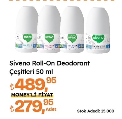 Siveno Roll-On Deodorant Cesitleri 50 Ml