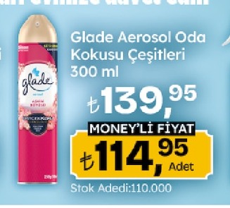 Glade Aerosol Oda Kokusu Çeşitleri 300 Ml