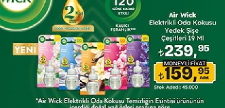Air Wick Elektrikli Oda Kokusu Yedek Şişe Çeşitleri 19 Ml