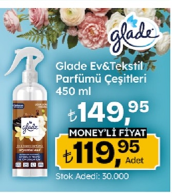 Glade Ev & Tekstil Parfümü Çeşitleri 450 Ml