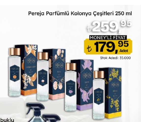 Pereja Parfümlü Kolonya Çeşitleri 250 Ml