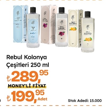Rebul Kolonya Çeşitleri 250 Ml