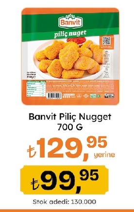 Banvit Piliç Nugget 700 G